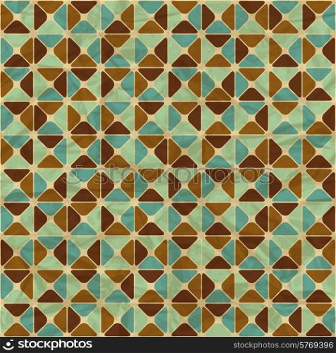 Seamless retro geometric abstract pattern.