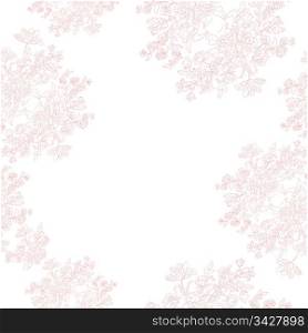 seamless retro pattern with rococo flowers, shabby chic romantic motif for wedding or baby room