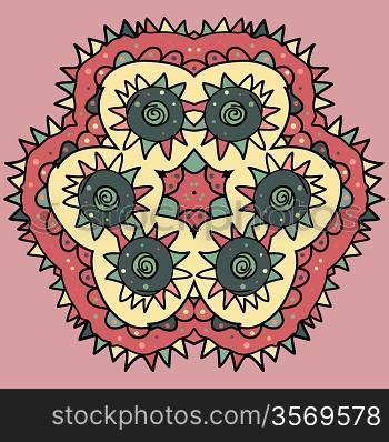 seamless round pattern