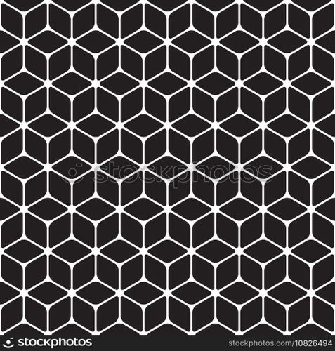 Seamless rounded cube pattern texture background