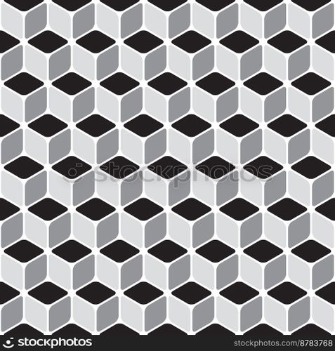 Seamless rounded cube pattern texture background