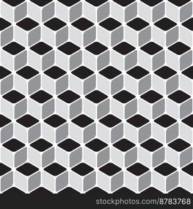 Seamless rounded cube pattern texture background