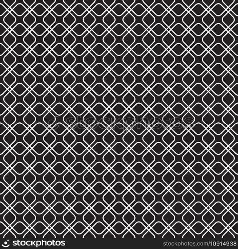 Seamless rounded square intersecting pattern