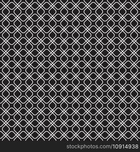 Seamless rounded square intersecting pattern
