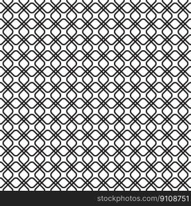Seamless rounded square intersecting pattern
