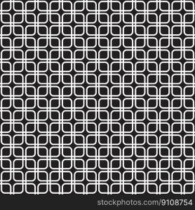 Seamless rounded square intersecting pattern