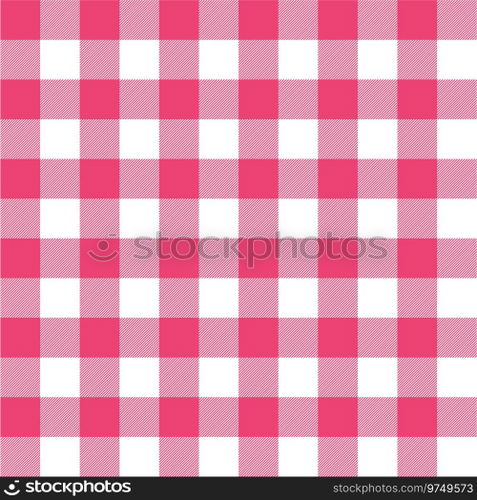 Seamless ruby red gingham pattern wallpaper background