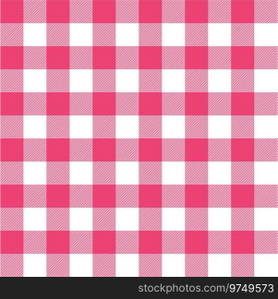 Seamless ruby red gingham pattern wallpaper background