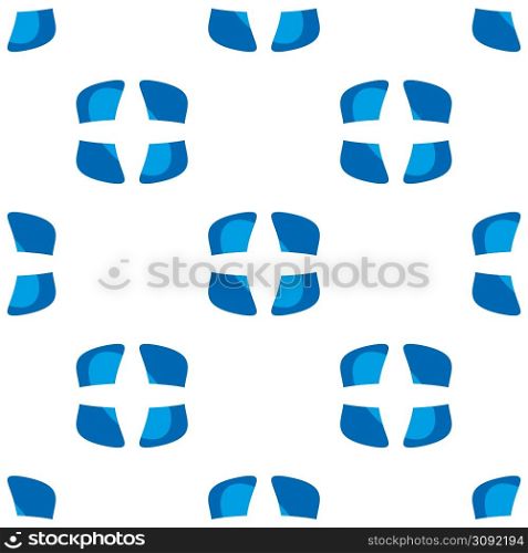 Seamless shape pattern on a white background. Seamless shape pattern