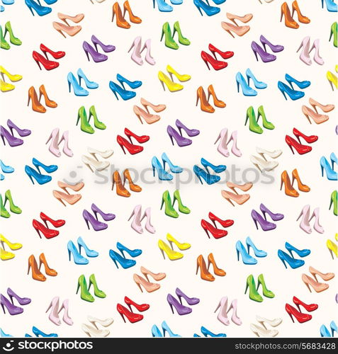 Seamless shoes pattern