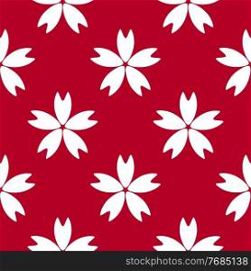 Seamless Simple Pattern Background with Flowers. Vector Illustration. Seamless Simple Pattern Background with Flowers. Vector Illustration EPS10