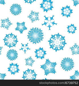 Seamless snowflakes background for winter and christmas theme