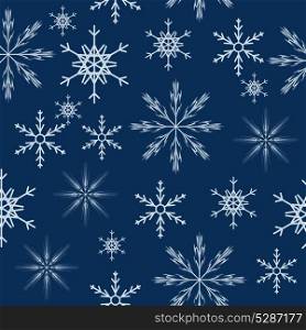 seamless snowflakes background. Vector illustration