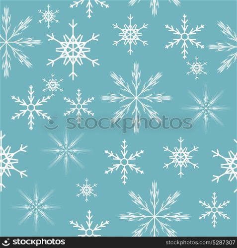 seamless snowflakes background. Vector illustration