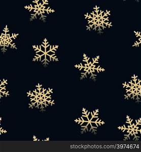 Seamless snowflakes pattern for winter Christmas holidays