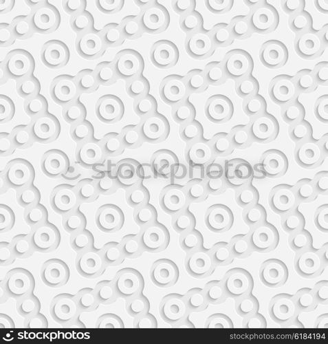 Seamless Square and Circle Pattern. Vector Soft Background. Regular White Texture. Seamless Square and Circle Pattern