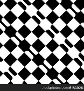 Seamless Square and Stripe Pattern. Abstract Monochrome Background. Vector Regular Texture. Seamless Square and Stripe Pattern