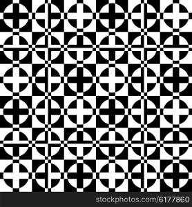 Seamless Square Pattern. Abstract Black and White Background. Seamless Square Pattern