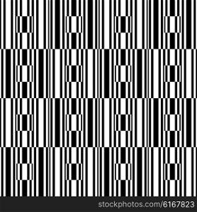 Seamless Square Pattern. Black and White Regular Texture. Seamless Square Pattern