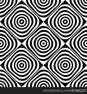 Seamless Square Pattern. Black and White Regular Texture. Seamless Square Pattern