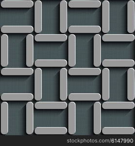 Seamless Square Pattern. Vector Background. Gray Regular Texture. Seamless Square Pattern