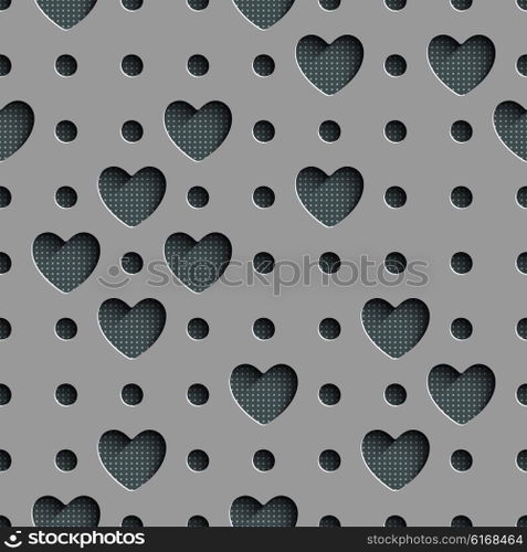 Seamless Square Pattern. Vector Background. Gray Regular Texture. Seamless Square Pattern