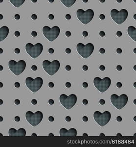 Seamless Square Pattern. Vector Background. Gray Regular Texture. Seamless Square Pattern
