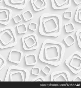 Seamless Square Pattern. Vector Soft Background. Regular White Texture. Seamless Square Pattern