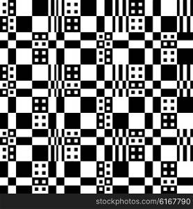 Seamless Stripe and Line Pattern. Vector Black and White Texture. Seamless Stripe and Line Pattern
