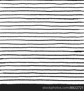 Seamless stripe doodle pattern wavy linear doodle vector image