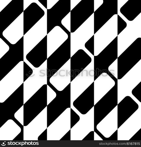 Seamless Stripe Pattern. Vector Geometric Background. Regular Black and White Texture. Seamless Stripe Pattern