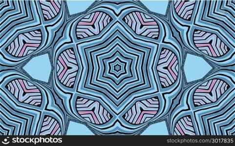 Seamless striped vector pattern. Colored decorative repainting background with tribal and ethnic motifs. Abstract geometric roughly hatched detailed shapes with black contour.