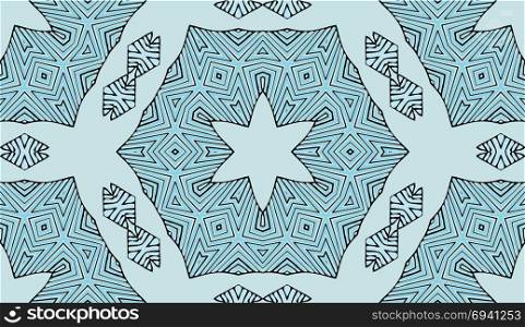 Seamless striped vector pattern. Colored decorative repainting background with tribal and ethnic motifs. Abstract geometric roughly hatched shapes. Circular design.
