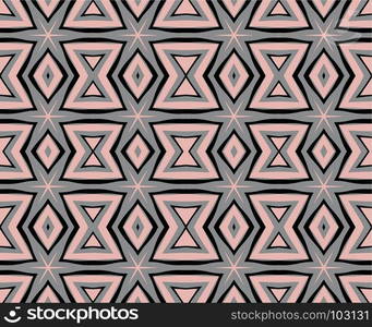 Seamless striped vector pattern. Vintage colored decorative repainting background with tribal and ethnic motifs. Abstract geometric roughly hatched shapes colored with hand drawn brush stokes.