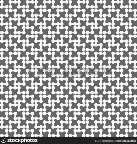 Seamless stylish geometric background. Modern abstract pattern. Flat monochrome design.Dark gray ornament with rounded shapes forming triangles.
