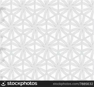 Seamless stylish geometric background. Modern abstract pattern. Flat monochrome design.Repeating ornament gray hexagon net with lines.