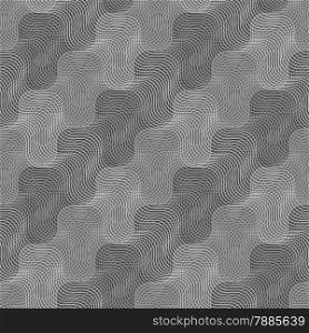 Seamless stylish geometric background. Modern abstract pattern. Flat monochrome design.Repeating ornament intersecting light and dark gray texture.