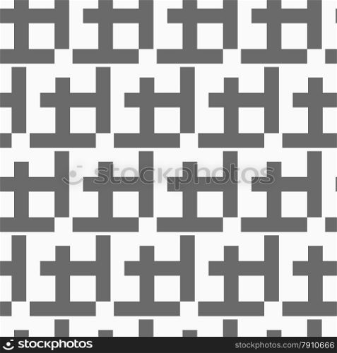 Seamless stylish geometric background. Modern abstract pattern. Flat monochrome design.Monochrome pattern with black diagonal w shapes.