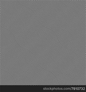 Seamless stylish geometric background. Modern abstract pattern. Flat monochrome design.Monochrome pattern with light gray and black diagonal wavy guilloche texture.