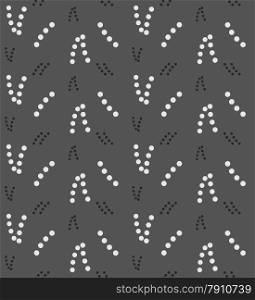 Seamless stylish geometric background. Modern abstract pattern. Flat monochrome design.Monochrome pattern with black and white dotted shapes.