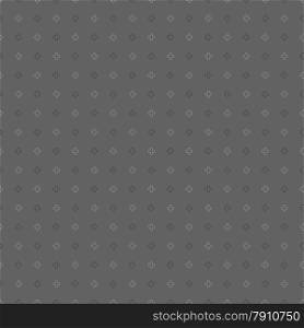 Seamless stylish geometric background. Modern abstract pattern. Flat monochrome design.Monochrome pattern with black and gray small rounded crosses.