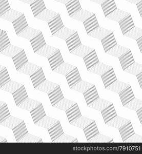 Seamless stylish geometric background. Modern abstract pattern. Flat monochrome design.Monochrome pattern with gray striped diagonal braids with shades.