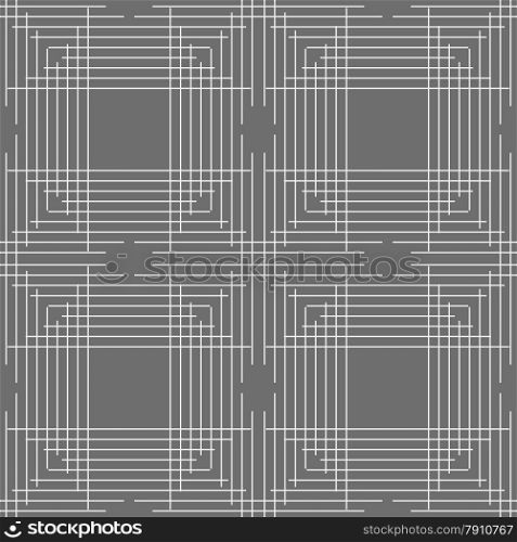Seamless stylish geometric background. Modern abstract pattern. Flat monochrome design.Monochrome pattern with thin gray intersecting lines.