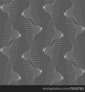 Seamless stylish geometric background. Modern abstract pattern. Flat monochrome design.Monochrome pattern with linear abstract jelly fish.