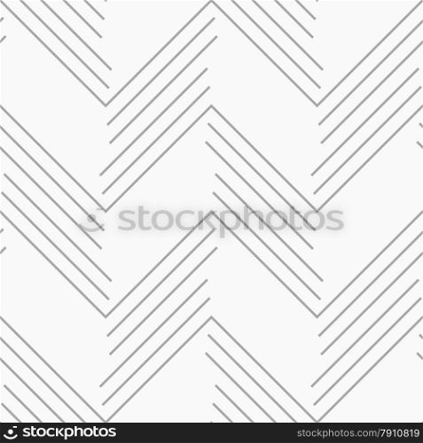 Seamless stylish geometric background. Modern abstract pattern. Flat monochrome design.Monochrome pattern with gray chevron lines.