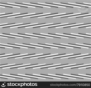 Seamless stylish geometric background. Modern abstract pattern. Flat monochrome design.Monochrome pattern with white and gray diagonal short lines.