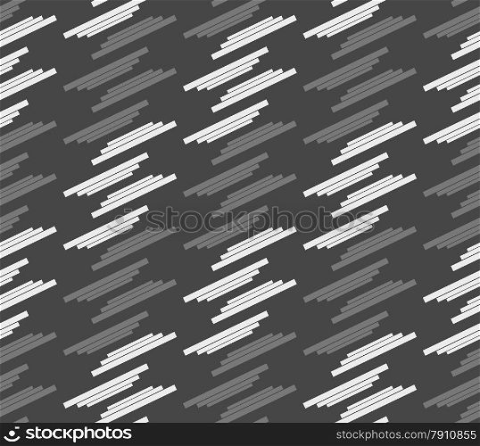 Seamless stylish geometric background. Modern abstract pattern. Flat monochrome design.Monochrome pattern with gray and white offset stripes.