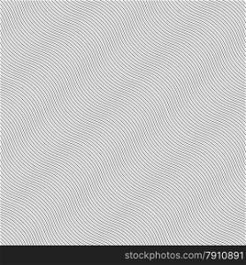 Seamless stylish geometric background. Modern abstract pattern. Flat monochrome design.Monochrome pattern with light gray diagonal wavy guilloche texture.