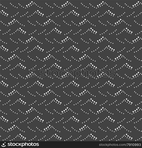 Seamless stylish geometric background. Modern abstract pattern. Flat monochrome design.Monochrome pattern with gray and black dotted sea waves texture.