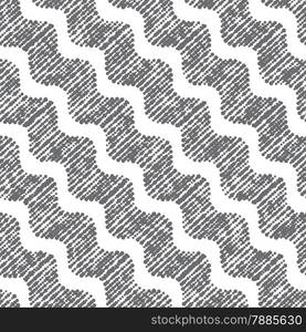 Seamless stylish geometric background. Modern abstract pattern. Flat monochrome design.Repeating ornament dotted diagonal wavy.